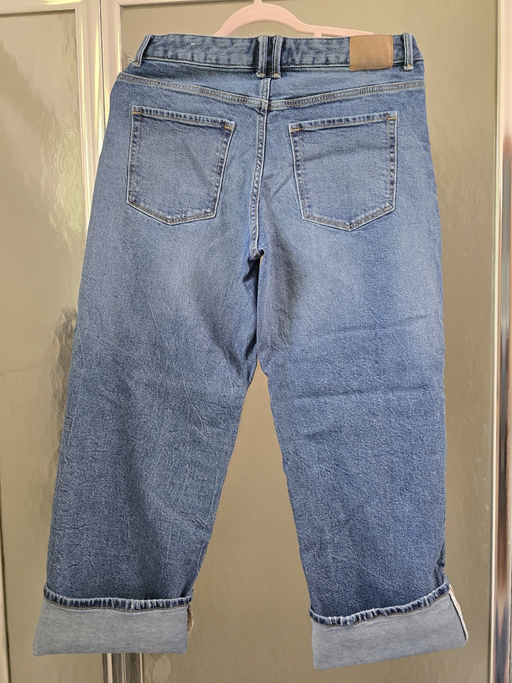 Zara Light Blue Wide Leg Jeans - Picture 3 of 5